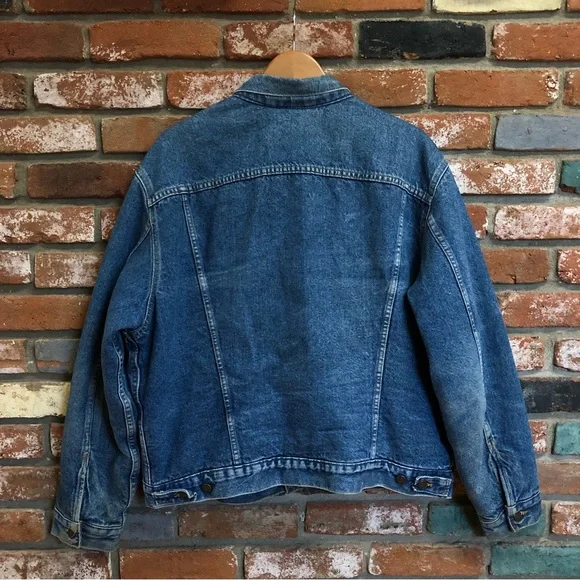 SOLD 1990s Levi's Blanket Lined Red Tag Made in USA Denim Jacket 70506-0316 - Picture 2 of 16